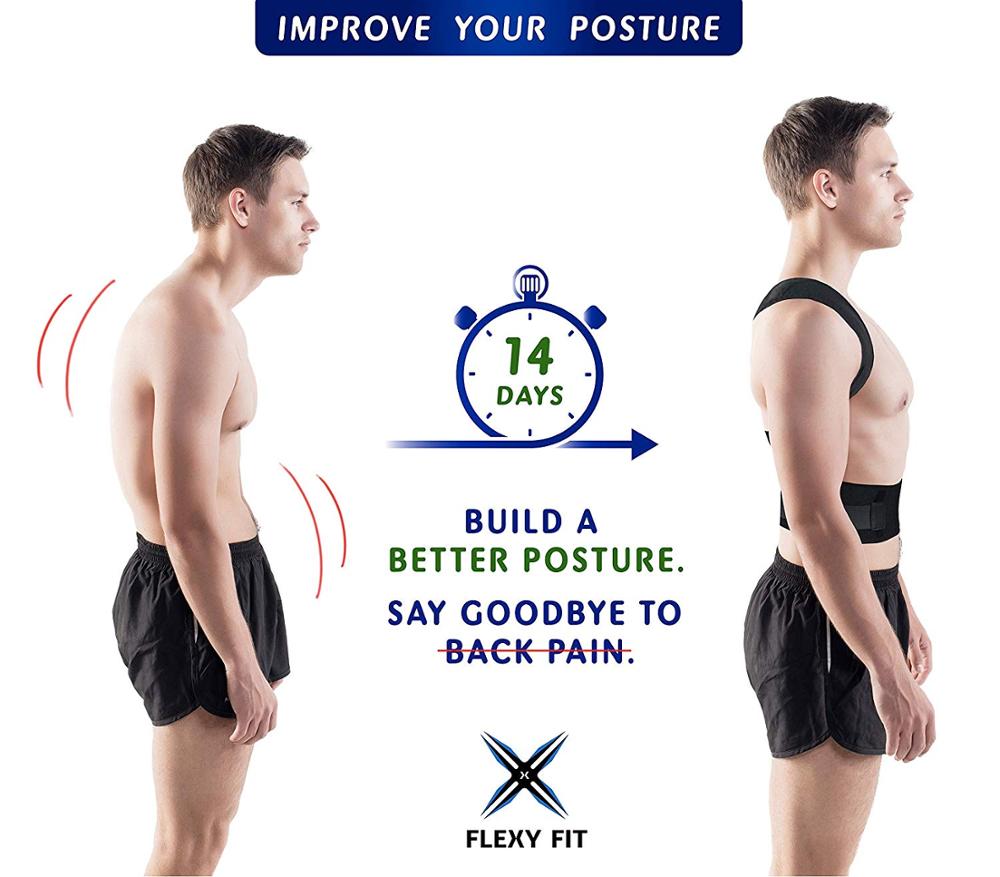 Aptoco Magnetic Therapy Posture Corrector Brace Shoulder Back Support Belt for Men Women Braces & Supports Belt Shoulder Posture - Stay Beautiful