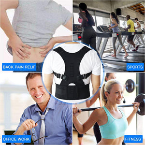 Aptoco Back Brace Compression Lumbar Support Belt with Metal Stays for Men  Women Lower Back Pain Relief Adjustable Posture Corrector Strap for