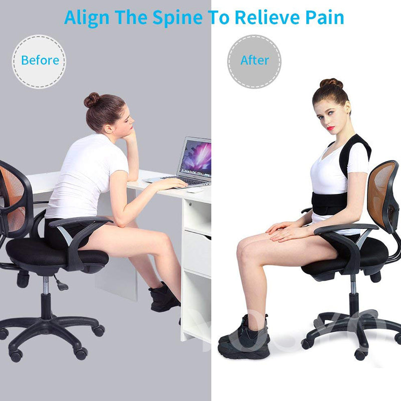 Sitting Posture Correction Chair Ergonomic Lower Back Support Lumbar Posture  Corrector for Low Back Pain Relief