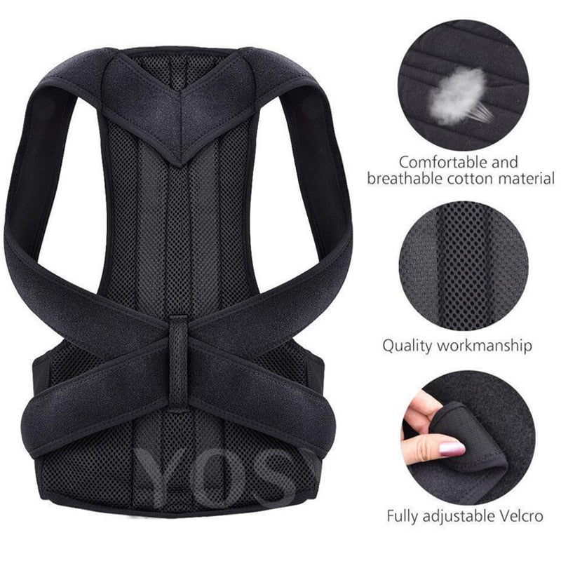 Posture Corrector for Men and Women Back Posture Brace Clavicle Support Stop Slouching and Hunching Adjustable Back Trainer - Stay Beautiful